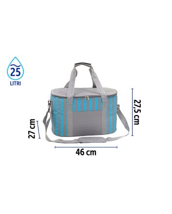 BORSA FRIGO 7MM 25LT 46X27X27.5 GRI/VERDE