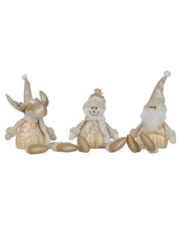 BABBO/P.NEVE/RENNA G.LUNGHE 38CM M.206 CHAMP.