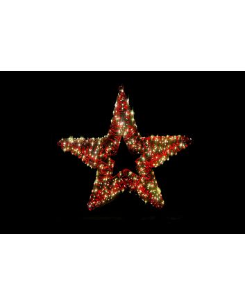 STELLA METALLO 70CM 960L U/EST.CALDO ROSSO