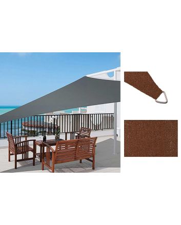 VELA PARASOLE 4X4X4M 180G MARRONE