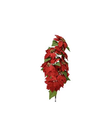 PICK STELLA NATALE 7FIORI 85CM M.109R ROSSO