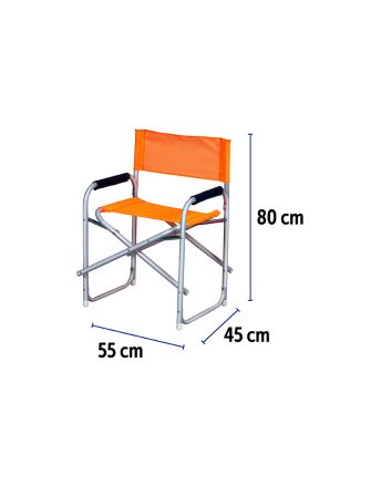 SEDIA REGISTA ALL/TXT 24MM 56X48X78 N.ARANCIO