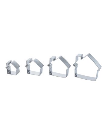 SET 4 FORMINE P/BISCOTTI CASETTA.SS430 03A