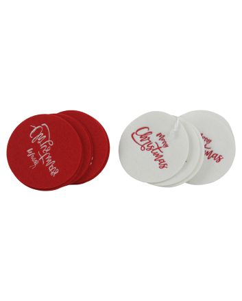 SOT.BICCH FEL 6PZ 10CM 2ASS M.CHR. BIA/ROS