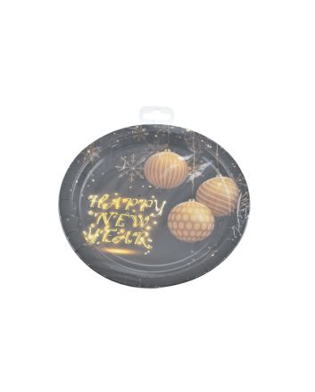 PIATTO MONOUSO 300G 23CM 6PZ D. SFERE