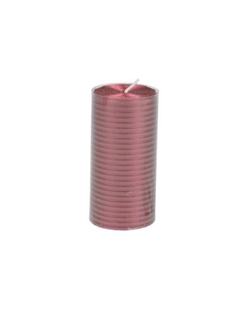 CANDELA COLONNA 5X9,5CM M.2279 ROSSO METAL.