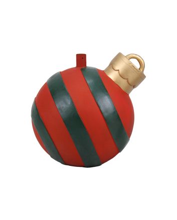 BASE ALBERO D.40XH.43CM SFERA STR.VERDE/ROSSO