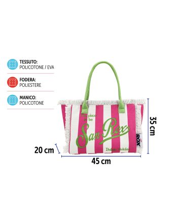 BORSA MARE FRANGE SANROX 45X20X35CM DES 19