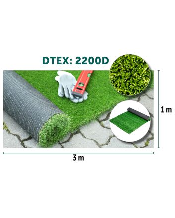 ROTOLO PRATO ARTIFICIALE 1X3M 8MM