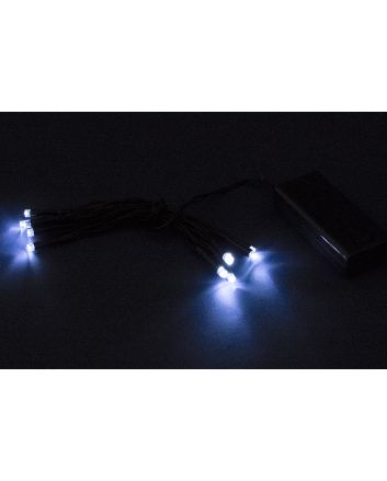 MINILED 40L A BATTERIA BIANCO 4MT CAVO VERDE