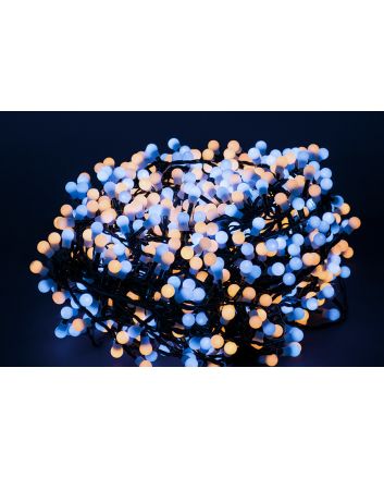 1000 LED/BALL MEMORY USO EST.8F BIANCA/CALDA