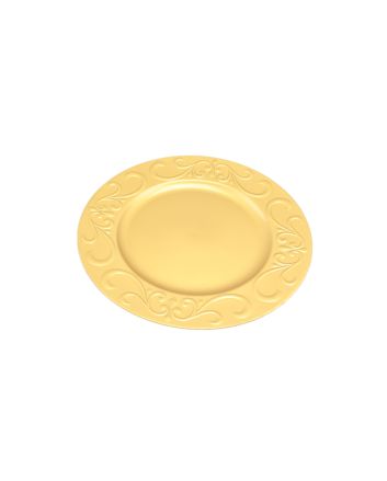 SOTTOPIATTO DECORATO D.33CM MOD.099 ORO