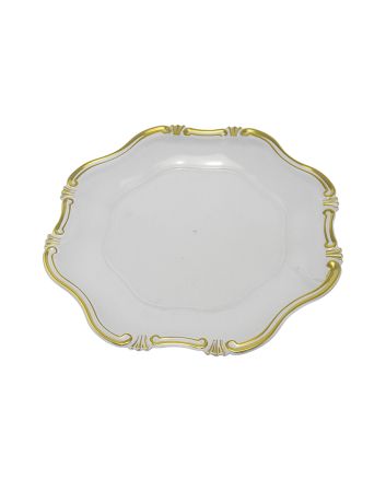 SOTTOPIATTO DECOR. D.33CM M.24FS53 TRASP/ORO