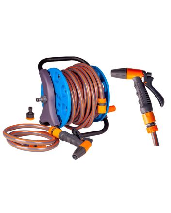 TUBO 20M C/AVVOLGITORE+PISTOLA E RACCORDI