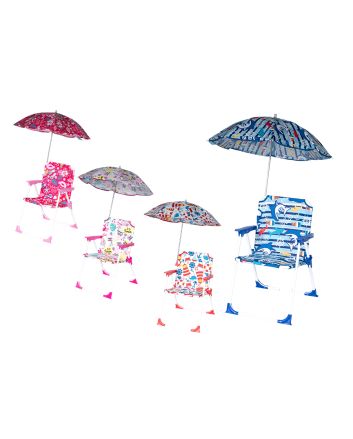 SEDIA C/OMBELLINO BIMBO 37X25X52CM 4ASS