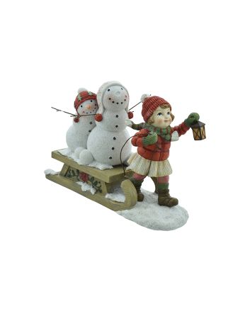 SLITTA C/SNOWMAN 23,2X8,3X15,6 M.615 ROSSO/BI