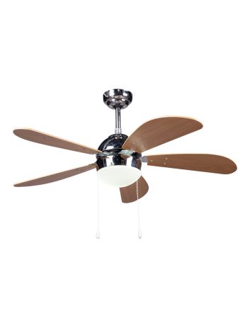 VENTILATORE SOFFITTO C/LUCE 5PALE 70W