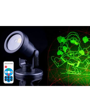 PROIETT.LASER 40CM MOVING IP44 U.EST.+TEL