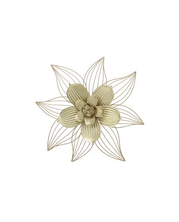 FIORE METALLO 55.9X55.9X5.1CM ORO