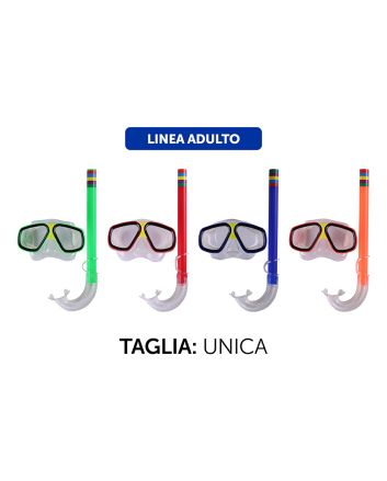 SET TUBO/MASCHERAE M.25413-14 4 ASS