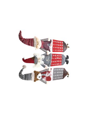 CALENDARIO AVVENTO C/LED 70X21CM 3ASS M.538