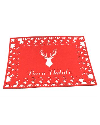 TOVAGL. FELTRO 40X30CM DEC.D-LASER ROSSO