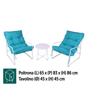 SET 2 POLTR.+CUSC 65X83X86 TAV.40X50 CELEST