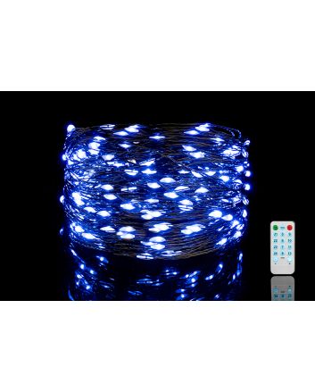 100M.LED 8F.TIM.+TEL.M.SEN.EST 10MT C.VER BLU