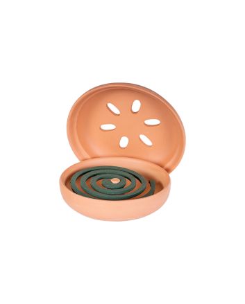 COCCIO TERRACOTTA + CONF.10 SPIRALI CITRONELL