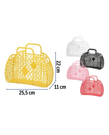 BORSA MARE IN PLASTICA 25,5X11X22CM 5ASS