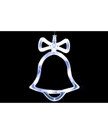 APP.CAMPAN.10LED 18.5X14.5CM BAT.C/VENT.BIANC