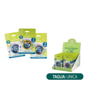 BRACCIALETTO REPELLENTE ZANZARE 18CM 6 COLORI