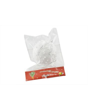 SFERA C/PERLE 10CM M.29 ARGENTO