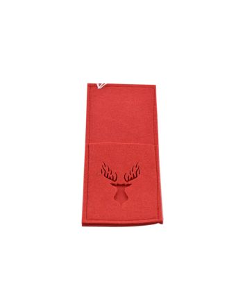 PORTAPOSATE FELTRO 23X10CM DEC.D-LASER ROSSO