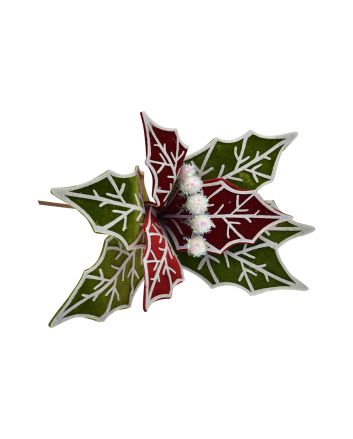 FIORE G.CORTO 8P VELLUTO M.W3-25301 ROSSO/VER