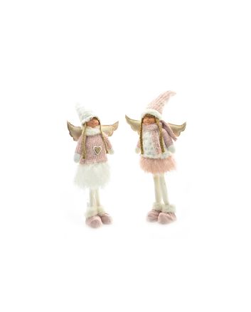 ANGIOLETTO 29X13X59CM 2ASS ROSA/BIANCO