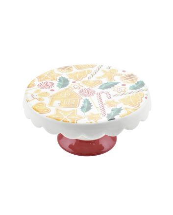 ALZATINA CERAMICA 22X22X10CM D.ALBERO