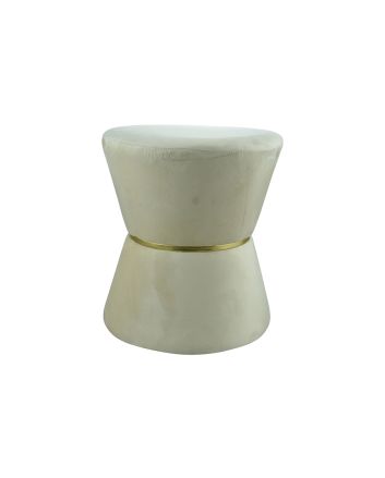 POUFF 40*40*45CM M.SRL0151 VELLUTO BEIGE