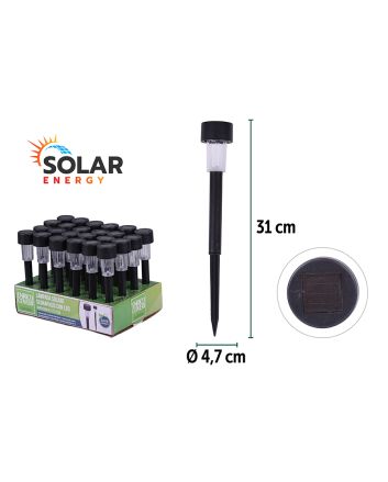 LAMPADA SOLARE SEGNAPASSI 4.7X31CM M.101 NERO
