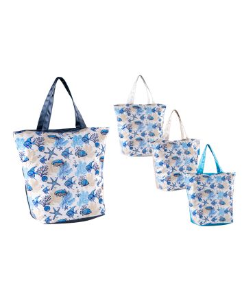 BORSA MARE 54X45X22CM 4ASS. PESCI