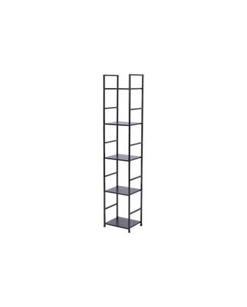 SCAFFALE MET/LEGNO 29.1X23.5X144CM NERO