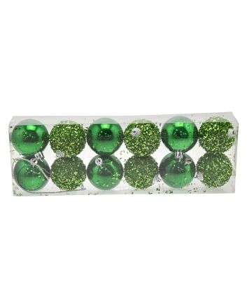 BOX 12 SFERE 5CM M.501 VERDE