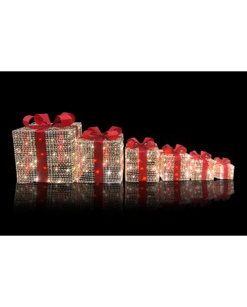 SET 6 P.REGALO 15-50CM 280L U/EST.CALDO/ROSSO