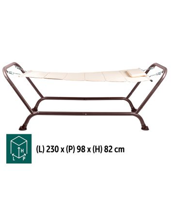 AMACA CON CUSCINO 230X98X82CM BEIGE