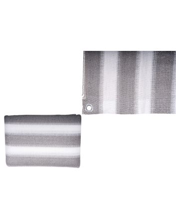 FRANGIVISTA BALCONE 1X10M HDPE GRIGIO/BIANCO