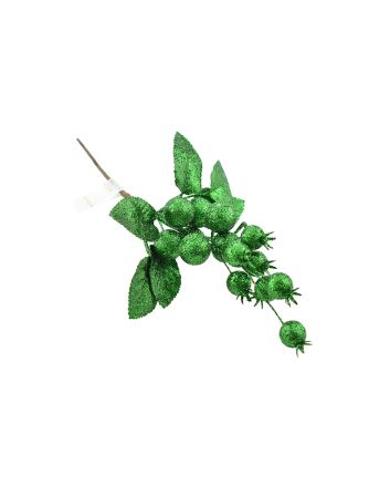 RAMO GLITTERATO 30CM TYL21-125 VERDE
