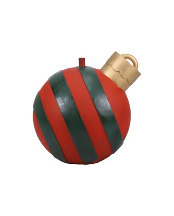 BASE ALBERO D.60XH.66CM SFERA STR.VERDE/ROSSO