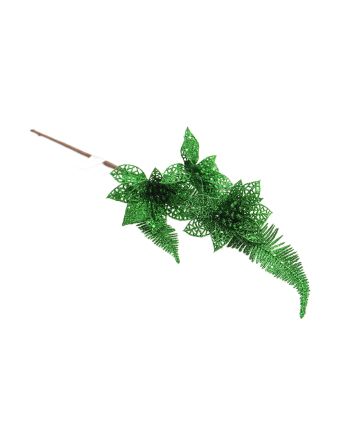 RAMO GLITTERATO 37CM M.WF-2202A VERDE SC