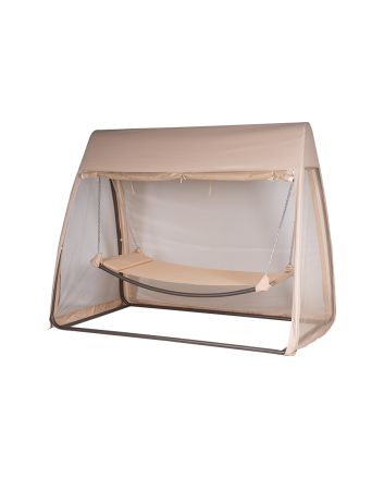 AMACA DONDOLO C/COPERTURA 233X139X200CM BEIGE