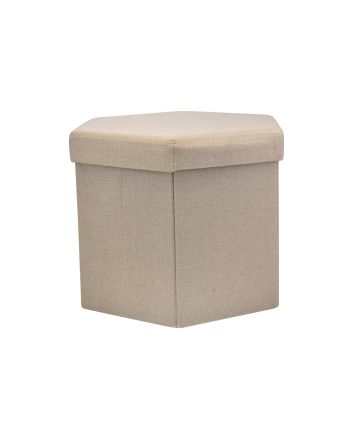 POUF LI/PL ESAG.. 41X41X36CM M.L17-17 BEIGE